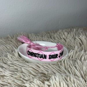 Christian Dior Ja dior Pink Rope Bracelet